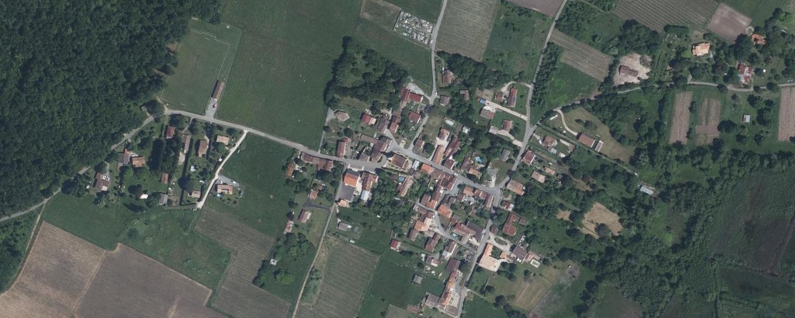 Vue aérienne de Ordonnac (Gironde)