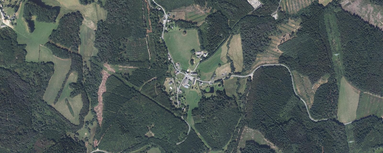 Vue aérienne de Palisse (Corrèze)
