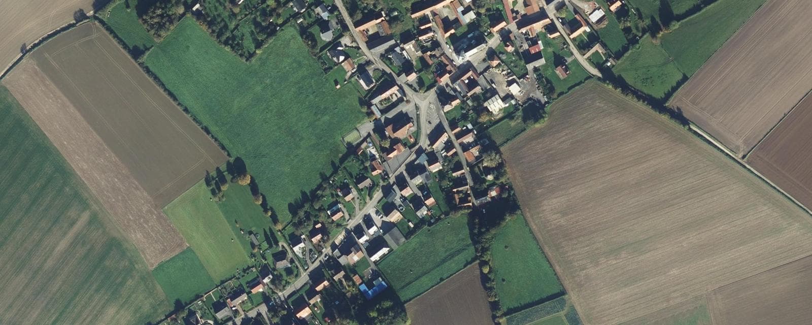 Vue aérienne de Pihem (Pas-de-Calais)