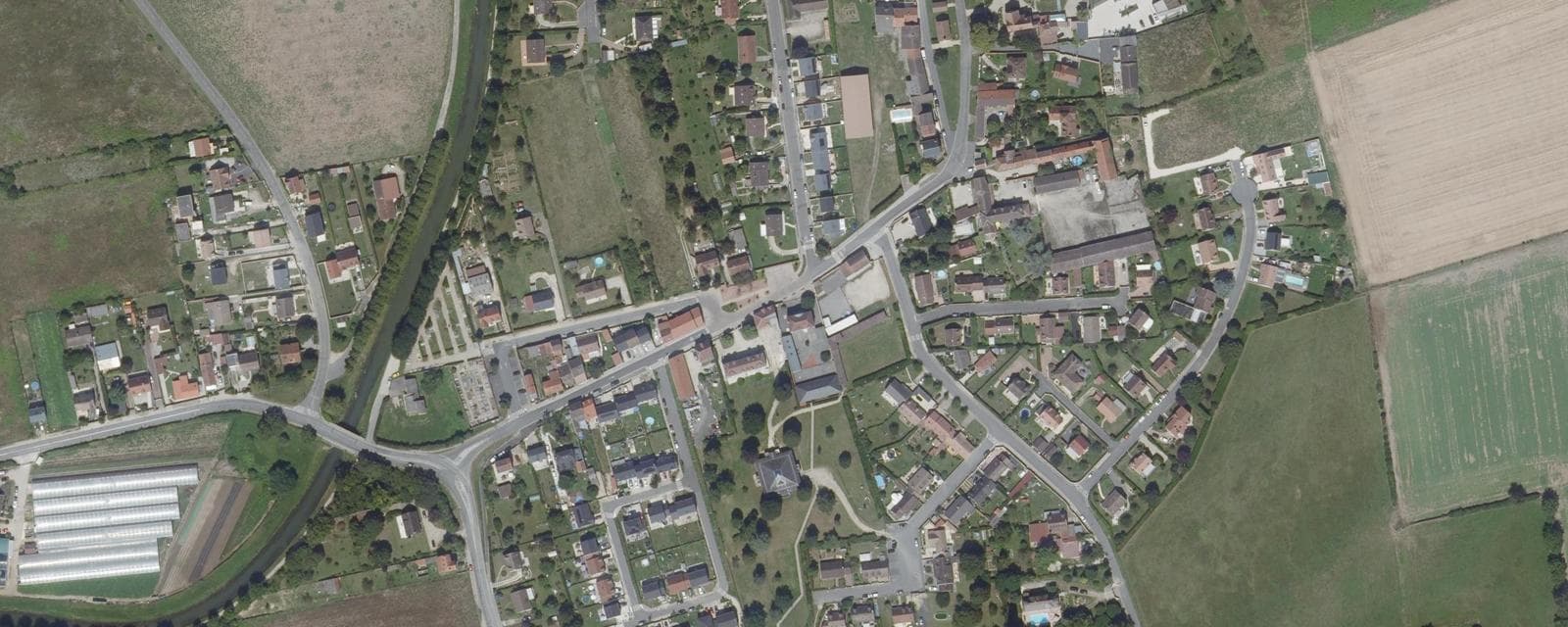 Vue aérienne de Poincy (Seine-et-Marne)