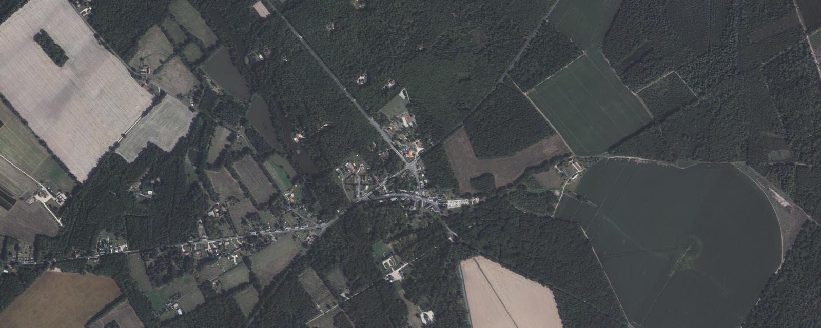 Vue aérienne de Presly (Cher)