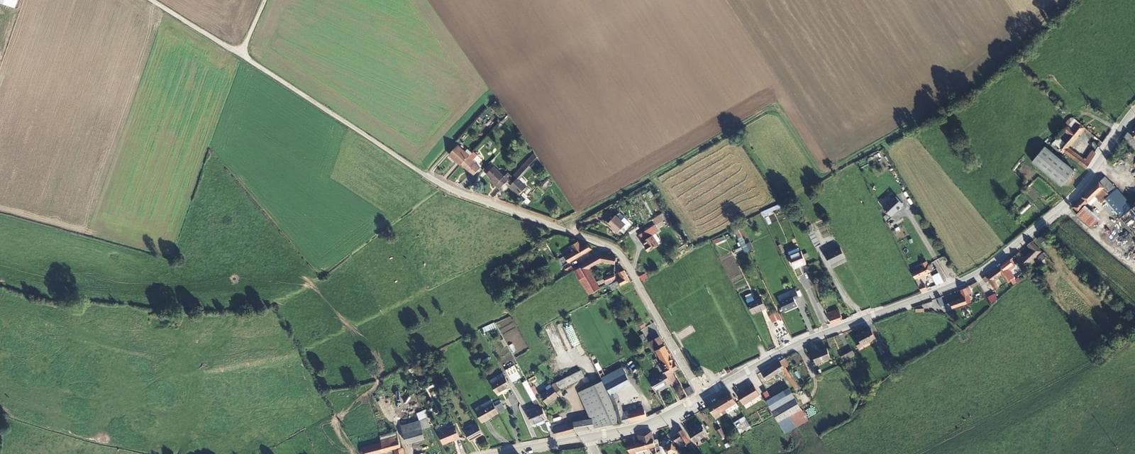 Vue aérienne de Pressy (Pas-de-Calais)
