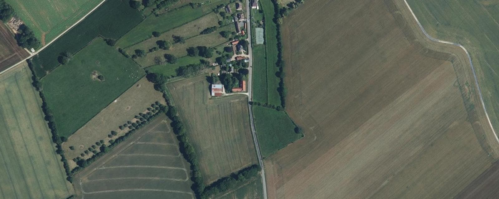 Vue aérienne de Preuseville (Seine-Maritime)