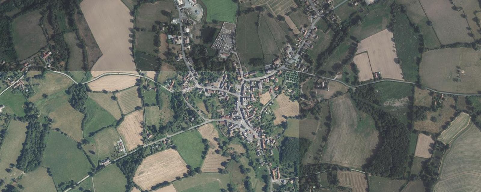 Vue aérienne de Préveranges (Cher)