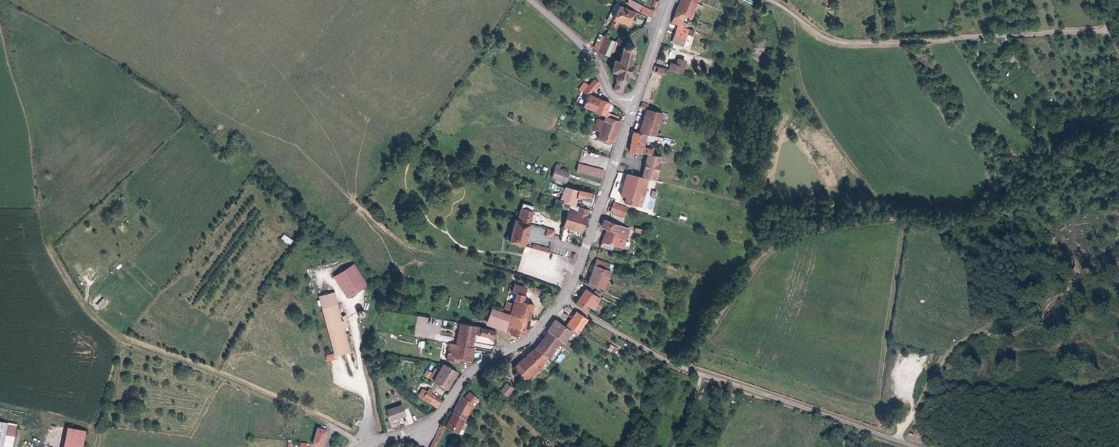 Vue aérienne de Provenchère (Haute-Saône)