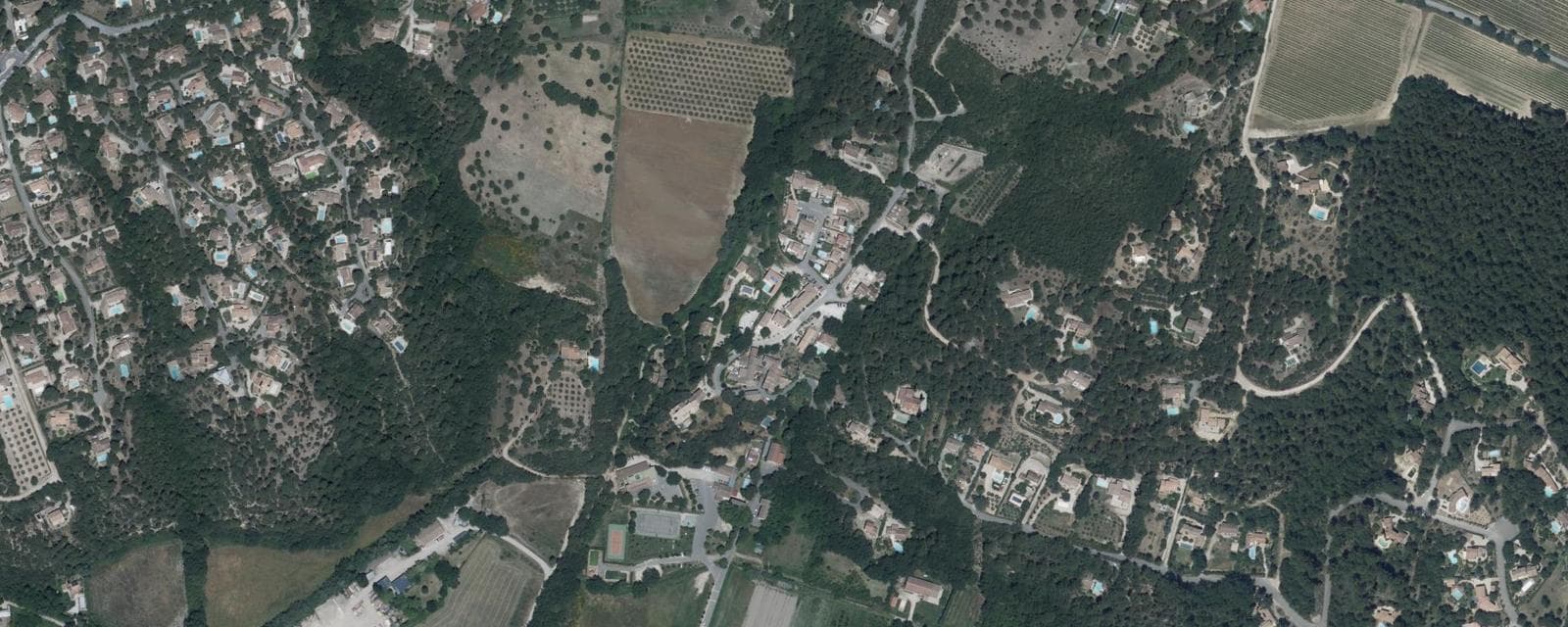 Vue aérienne de Puget (Vaucluse)