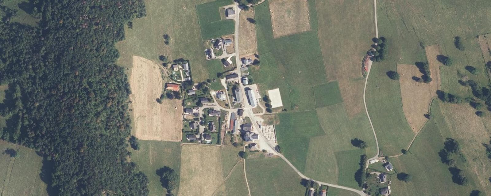 Vue aérienne de Puygros (Savoie)