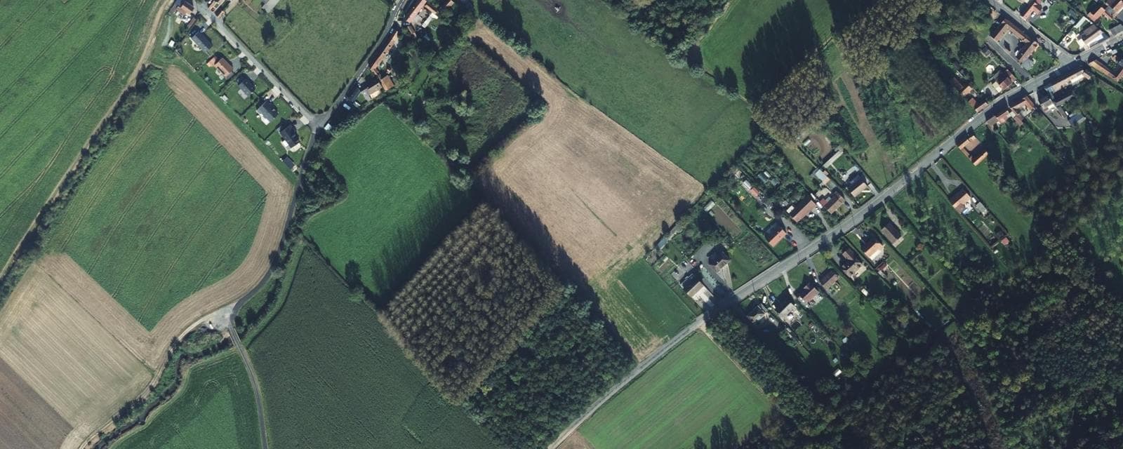 Vue aérienne de Quernes (Pas-de-Calais)