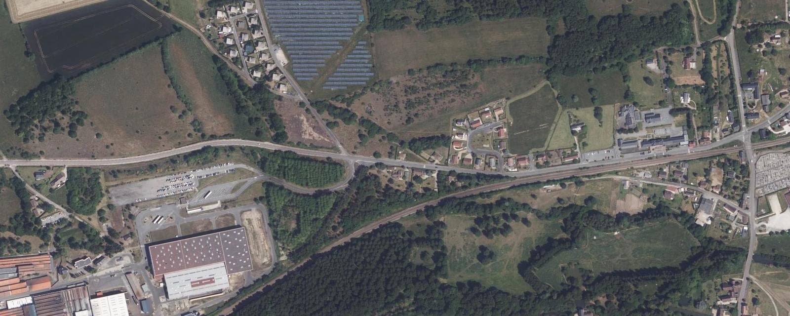 Vue aérienne de Rai (Orne)