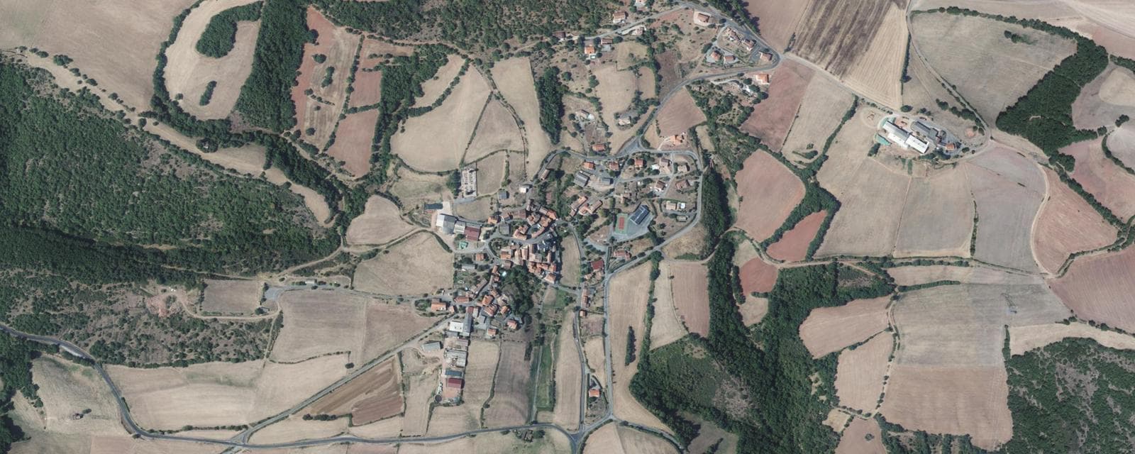 Vue aérienne de Rebourguil (Aveyron)