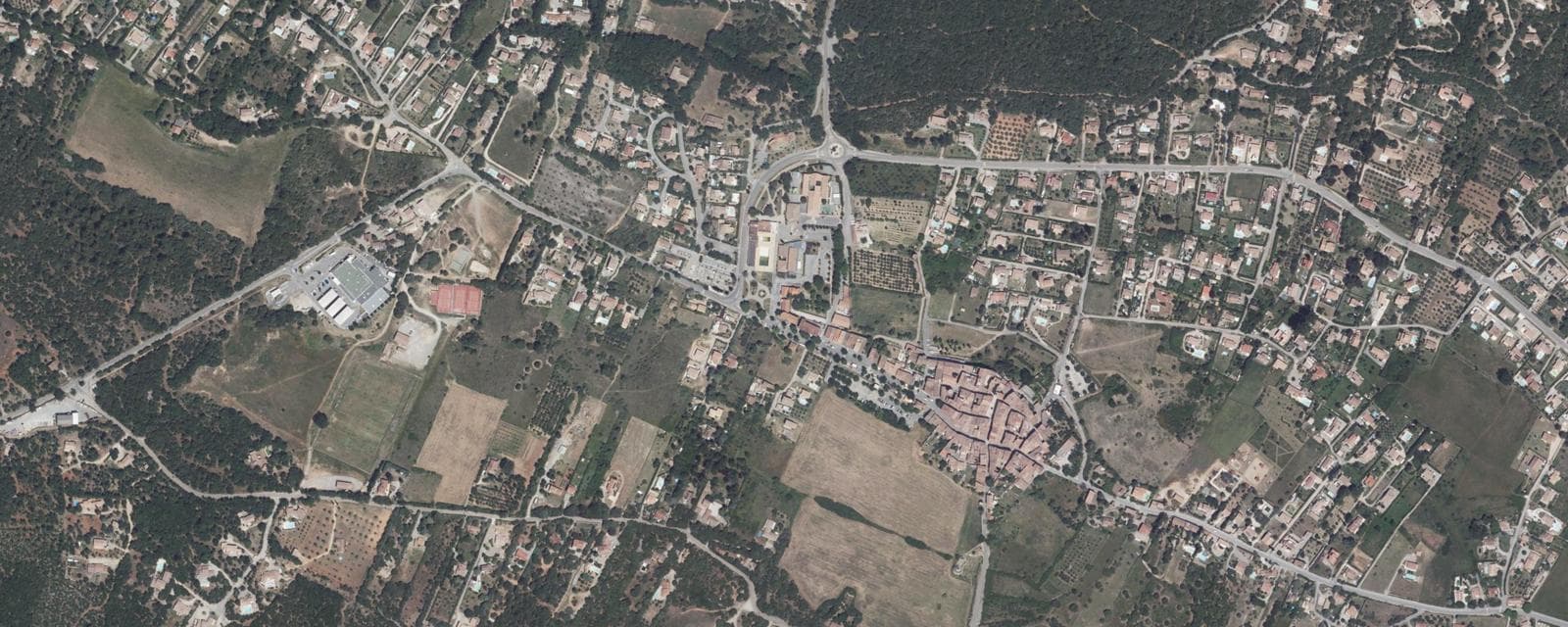 Vue aérienne de Régusse (Var)