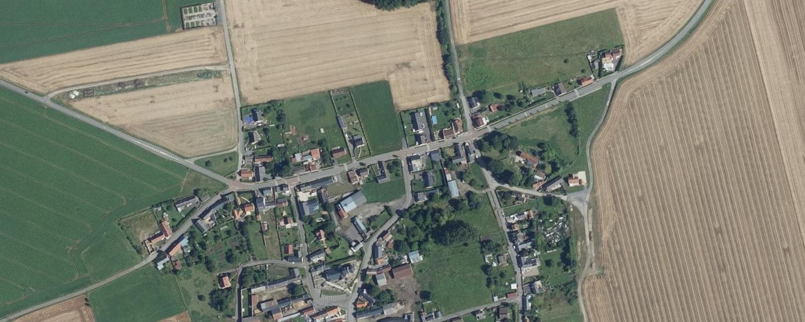 Vue aérienne de Remies (Aisne)