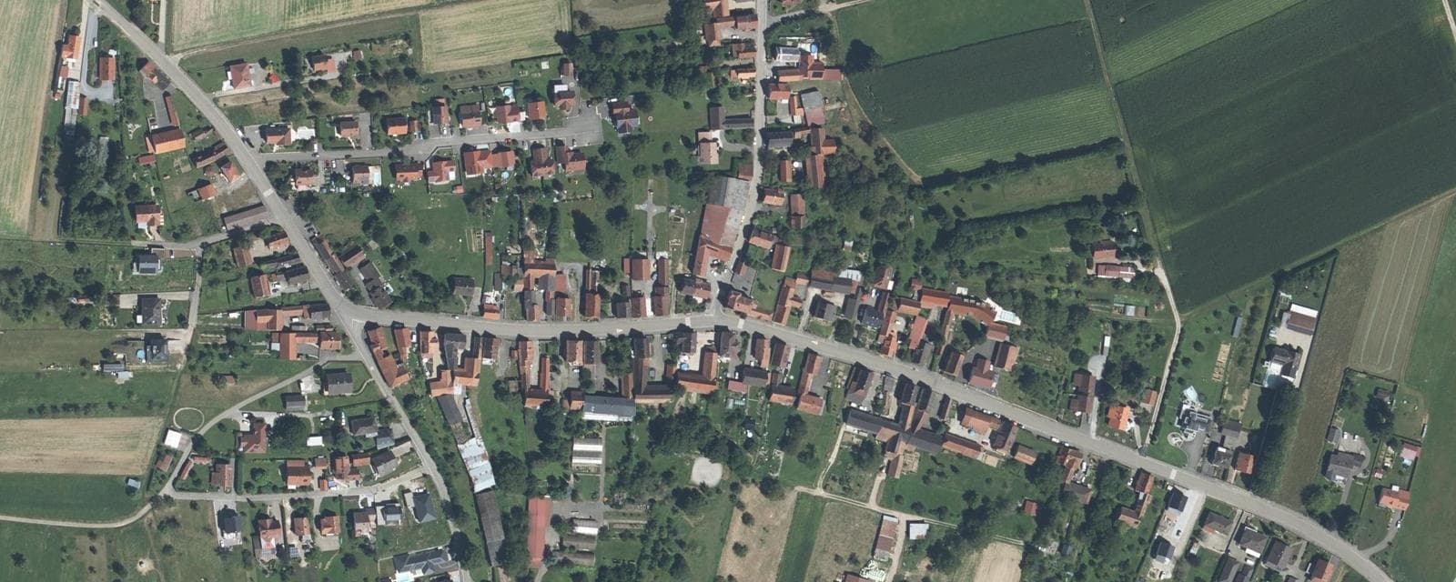 Vue aérienne de Retschwiller (Bas-Rhin)
