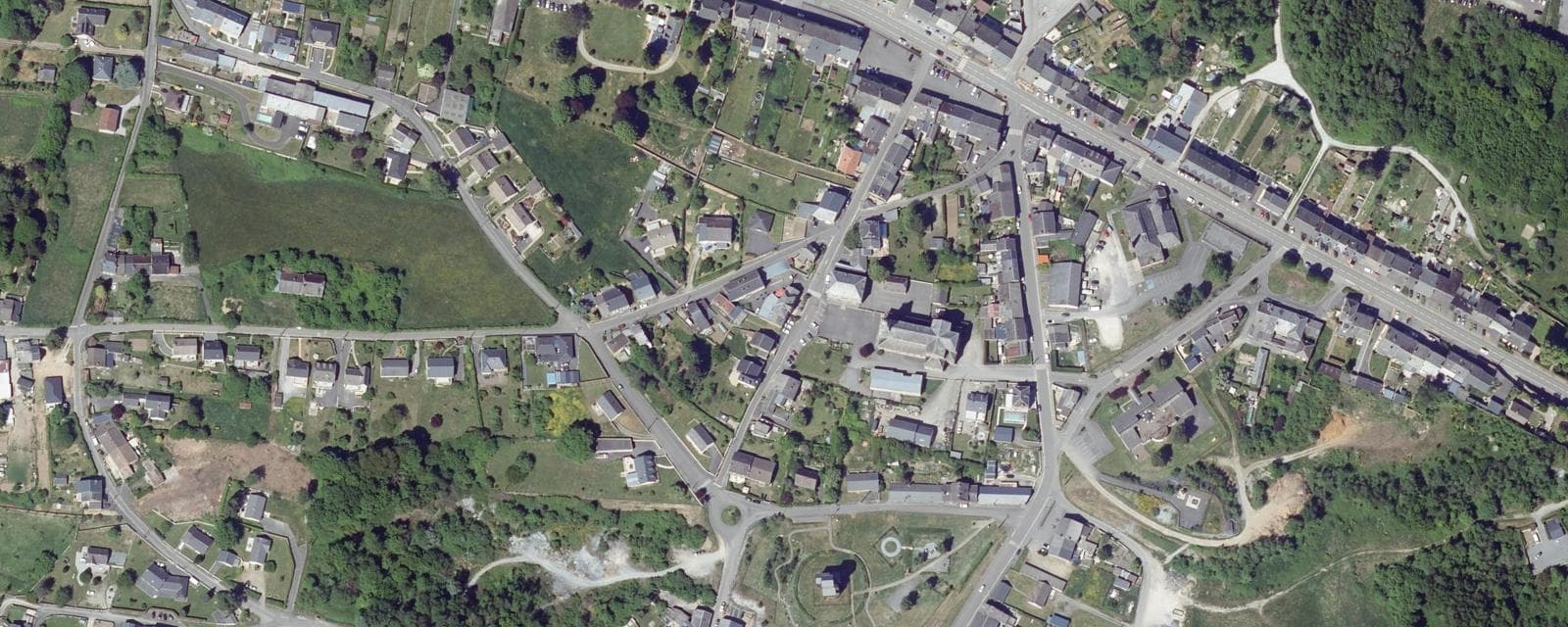 Vue aérienne de Rimogne (Ardennes)