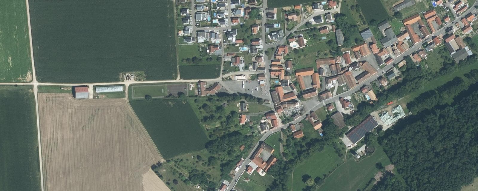 Vue aérienne de Rohr (Bas-Rhin)