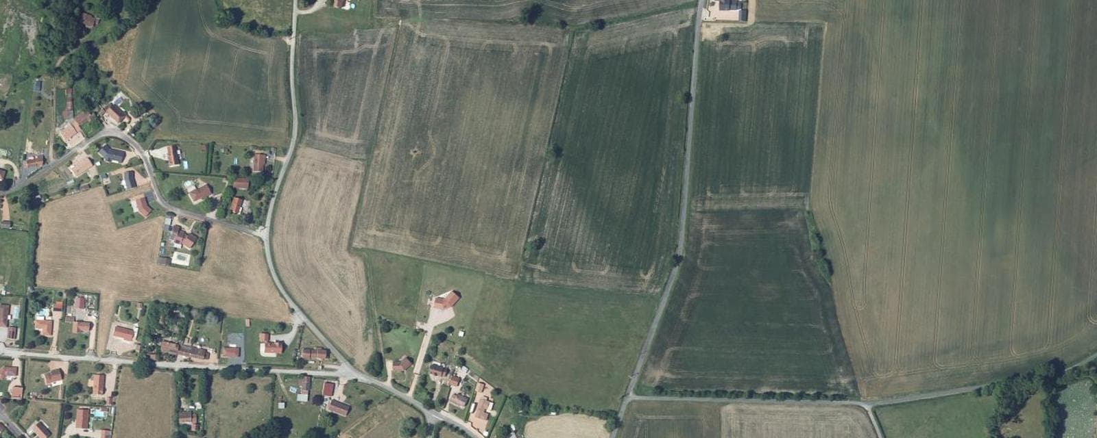 Vue aérienne de Rongères (Allier)