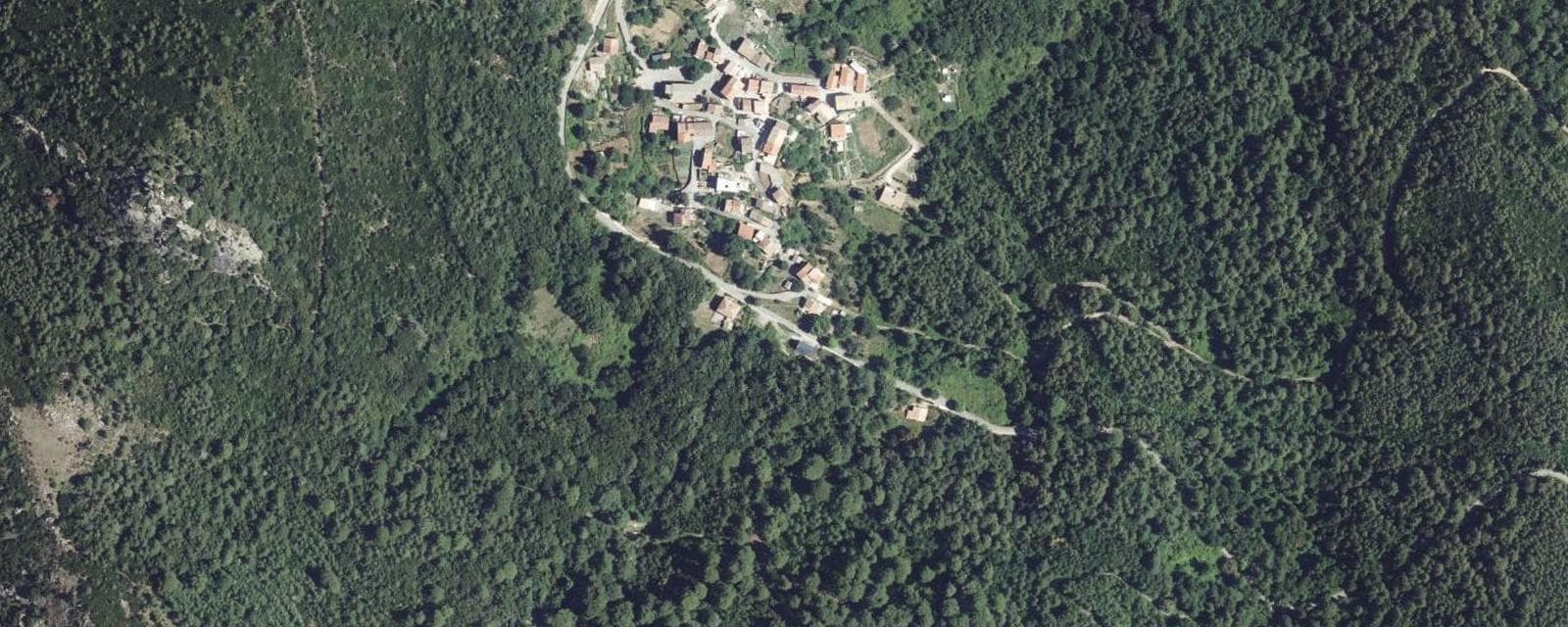 Vue aérienne de Rospigliani (Haute-Corse)