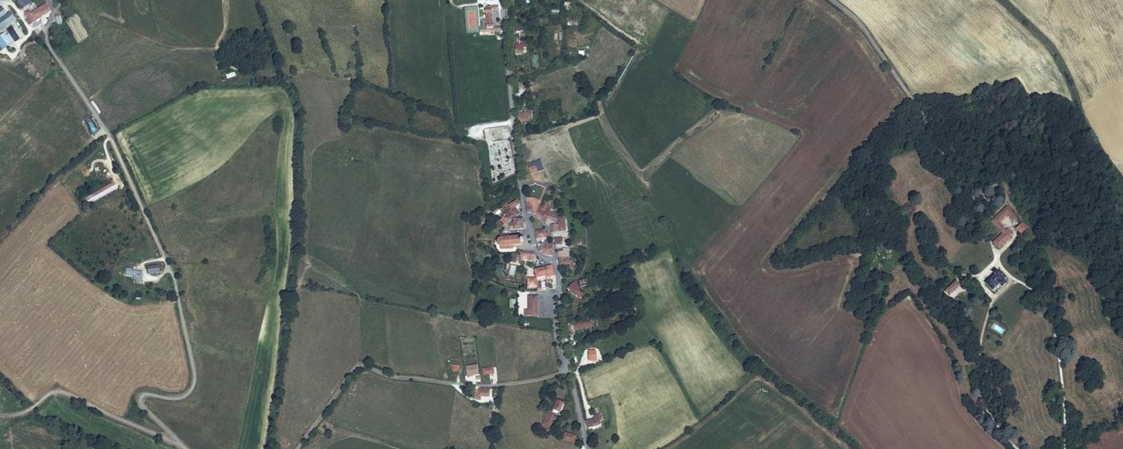 Vue aérienne de Saint-André (Haute-Garonne)