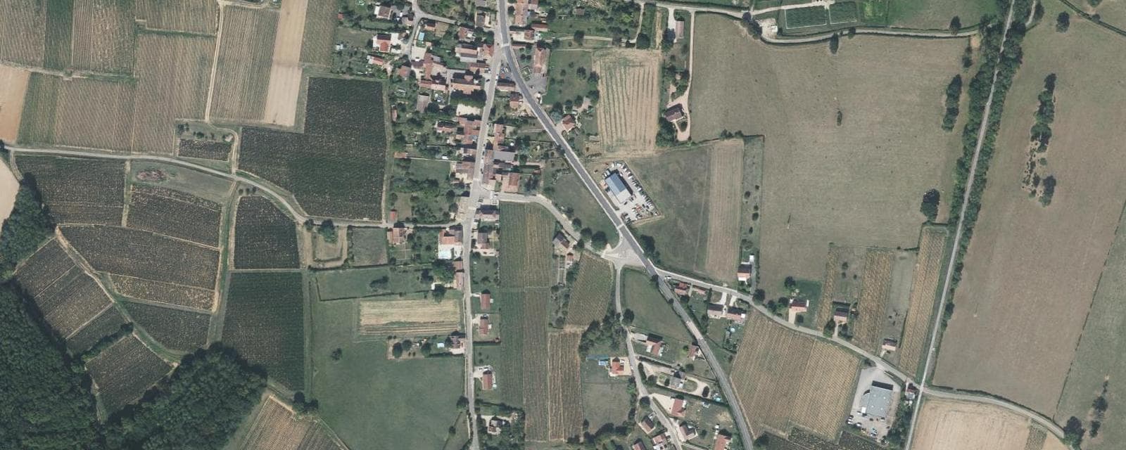 Vue aérienne de Saint-Boil (Saône-et-Loire)