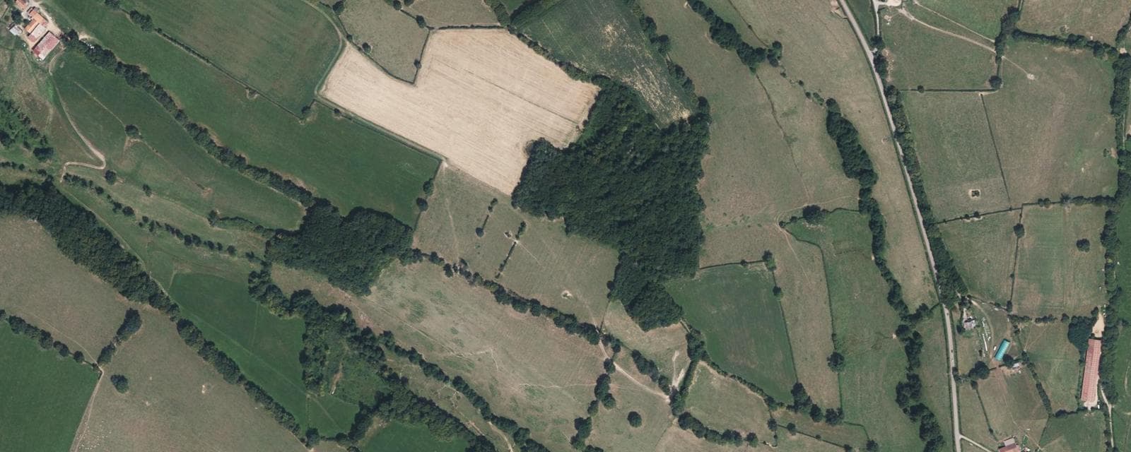 Vue aérienne de Saint-Bonnet-de-Cray (Saône-et-Loire)