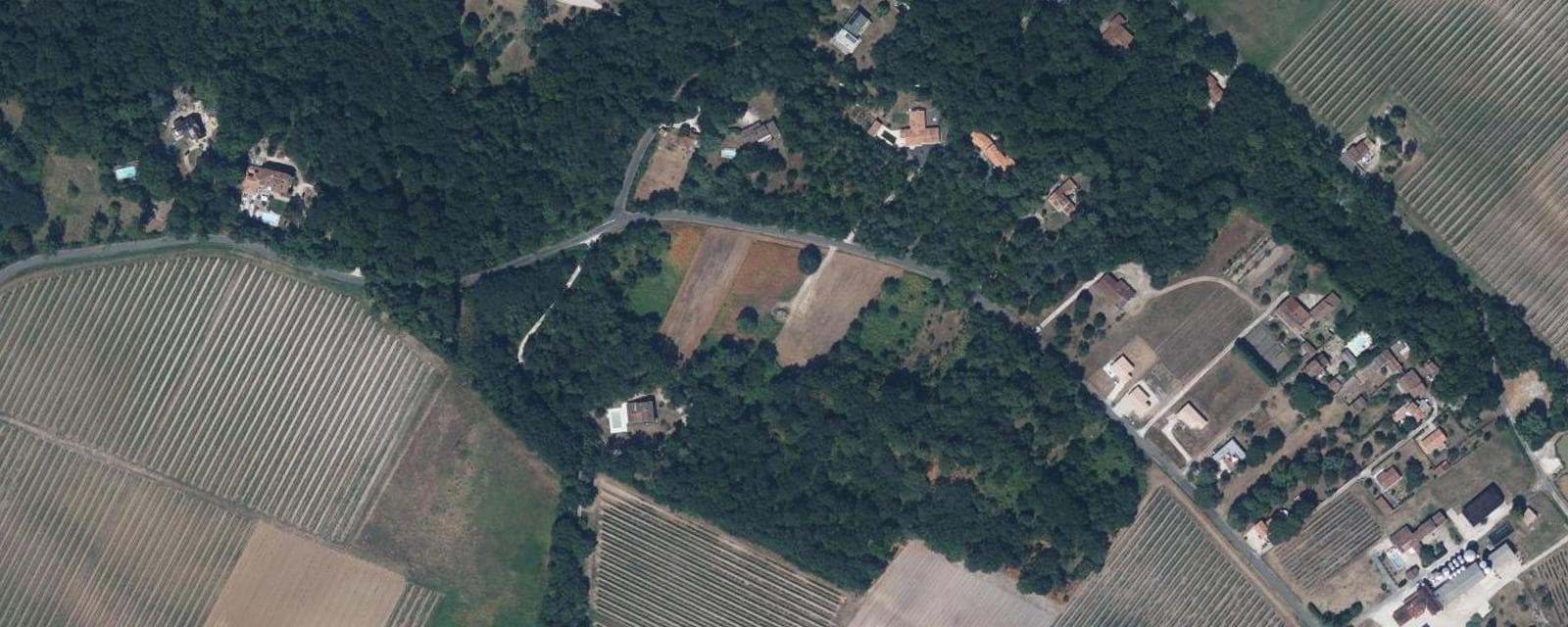 Vue aérienne de Saint-Brice (Charente)