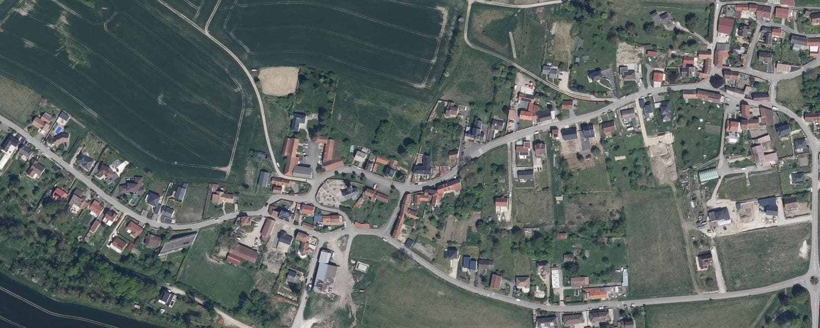 Vue aérienne de Saint-Euphraise-et-Clairizet (Marne)