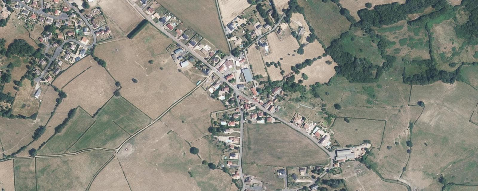 Vue aérienne de Saint-Firmin (Saône-et-Loire)