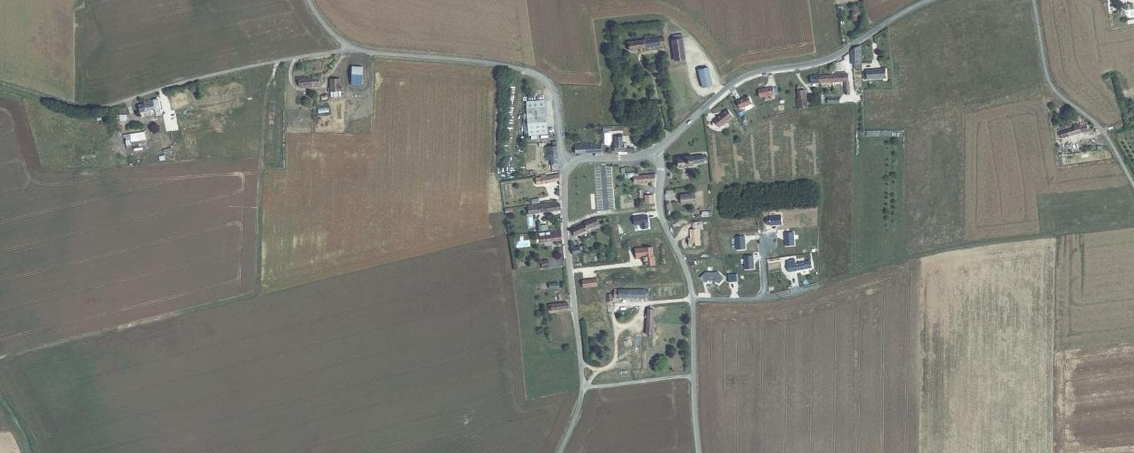 Vue aérienne de Saint-Gourgon (Loir-et-Cher)