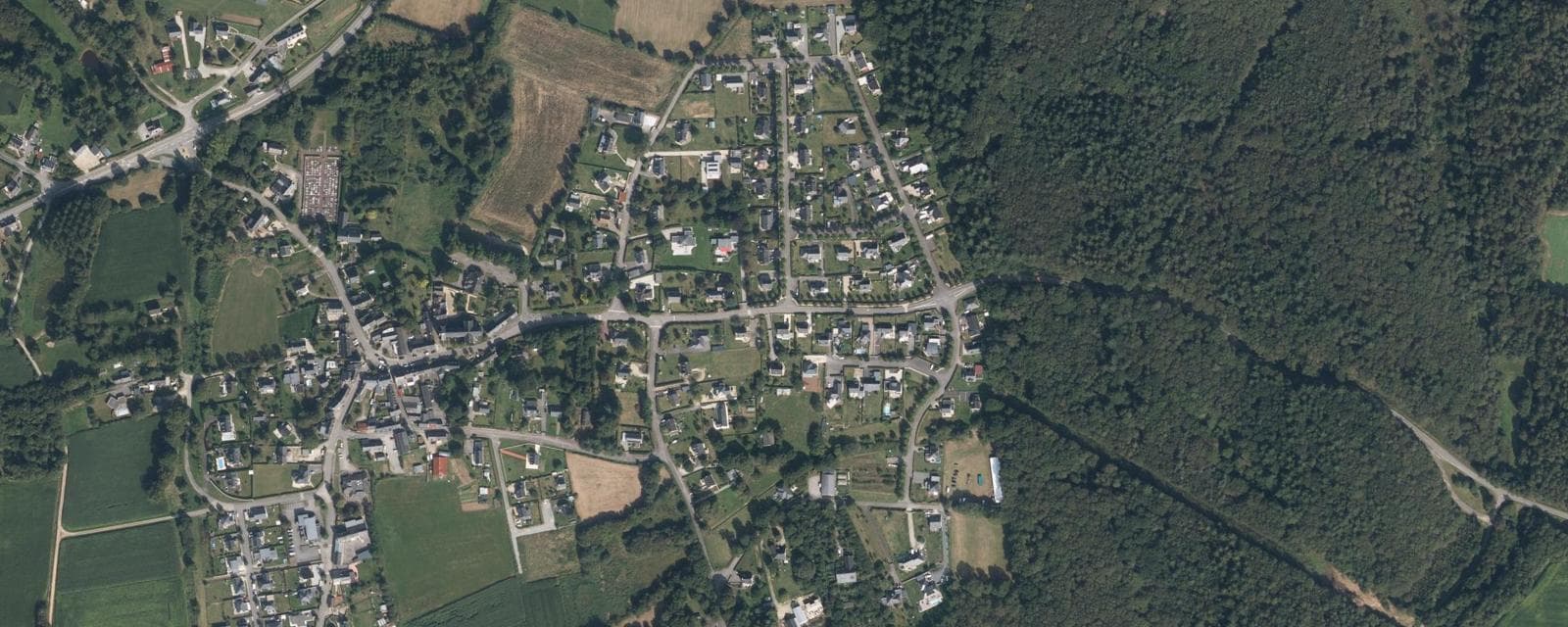 Vue aérienne de Saint-Guyomard (Morbihan)