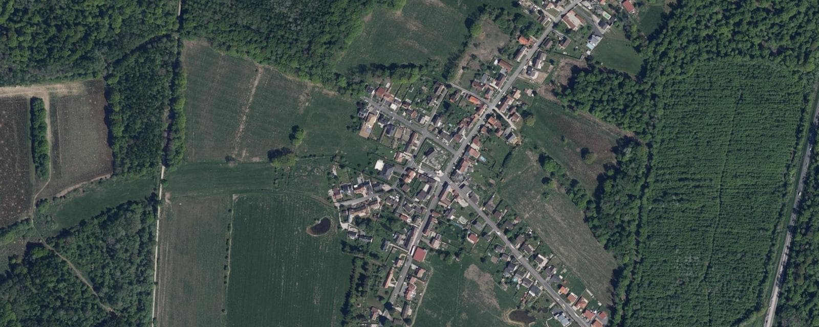 Vue aérienne de Saint-Imoges (Marne)