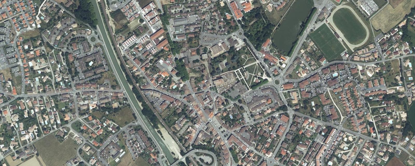 Vue aérienne de Saint-Jory (Haute-Garonne)