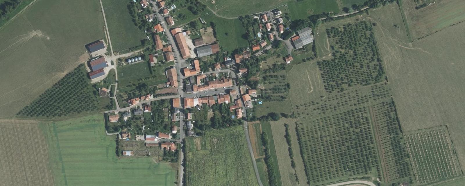Vue aérienne de Saint-Jure (Moselle)