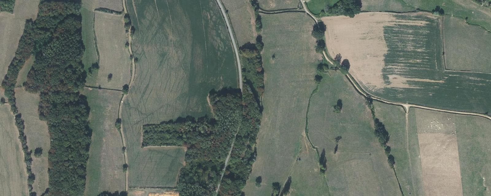 Vue aérienne de Saint-Martin-du-Tartre (Saône-et-Loire)