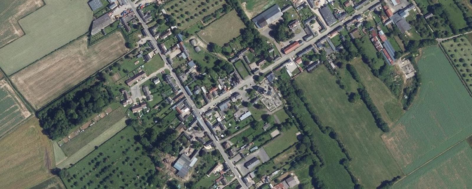 Vue aérienne de Saint-Maur (Oise)