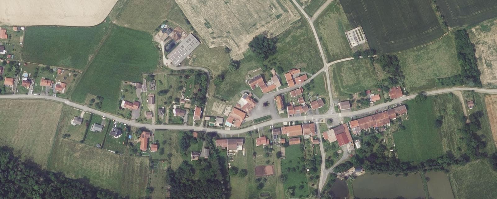 Vue aérienne de Saint-Maurice-aux-Forges (Meurthe-et-Moselle)