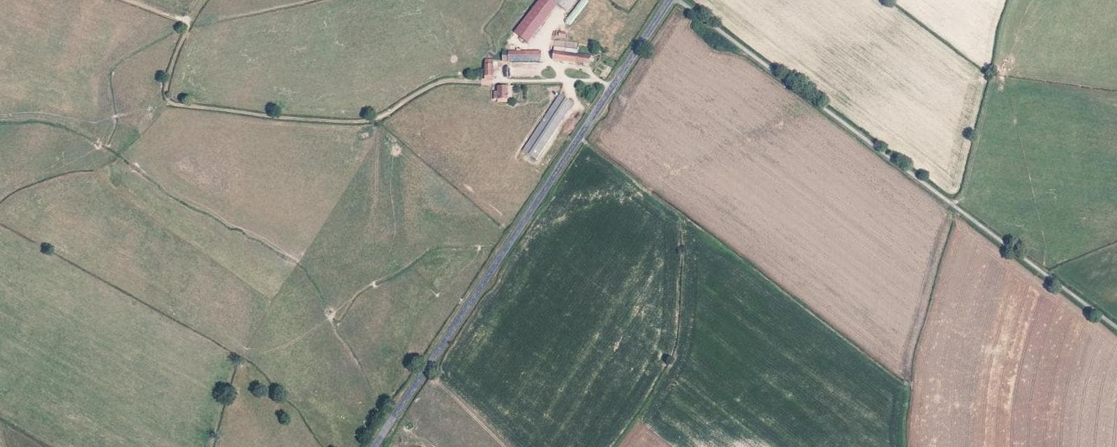 Vue aérienne de Saint-Nizier-sur-Arroux (Saône-et-Loire)