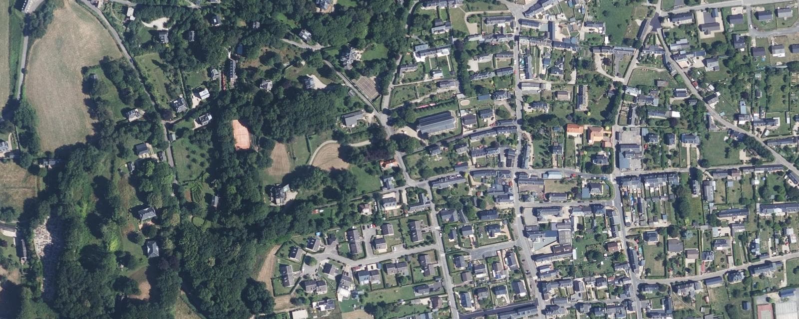 Vue aérienne de Saint-Pierre-en-Port (Seine-Maritime)