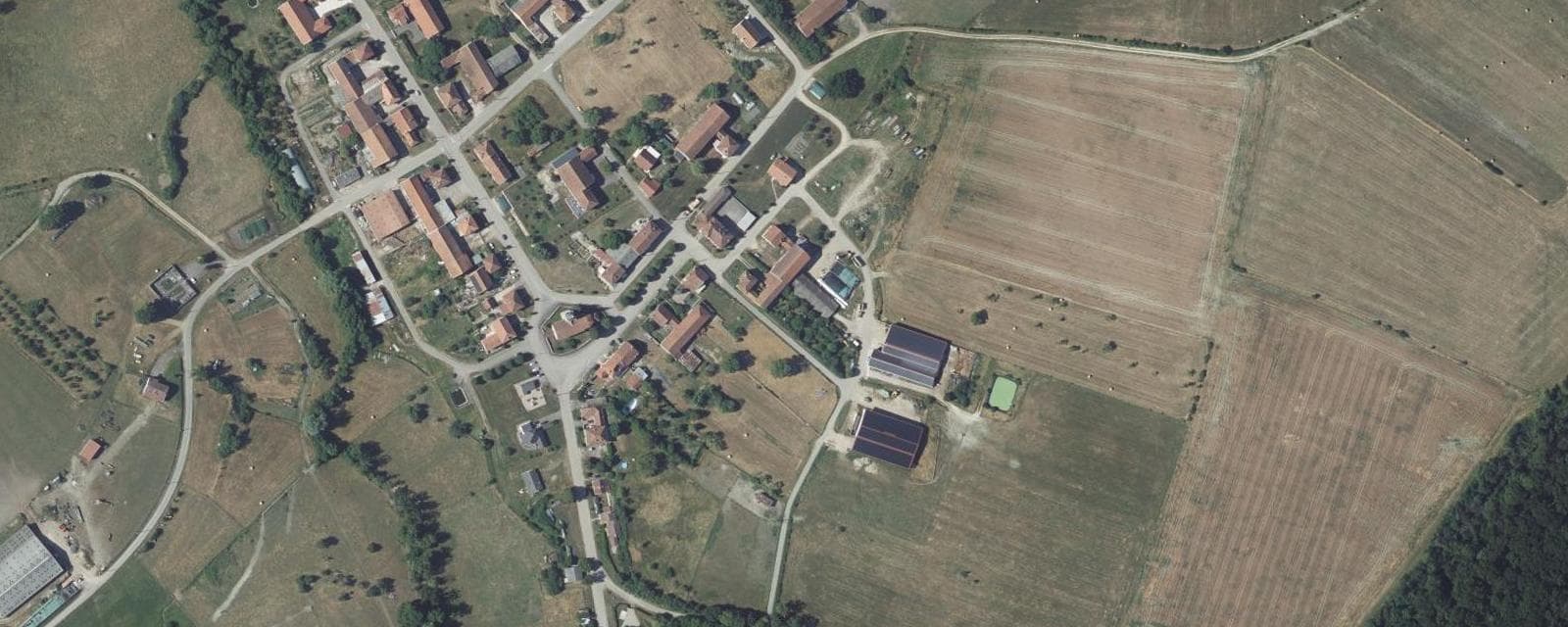 Vue aérienne de Saint-Rémy-aux-Bois (Meurthe-et-Moselle)