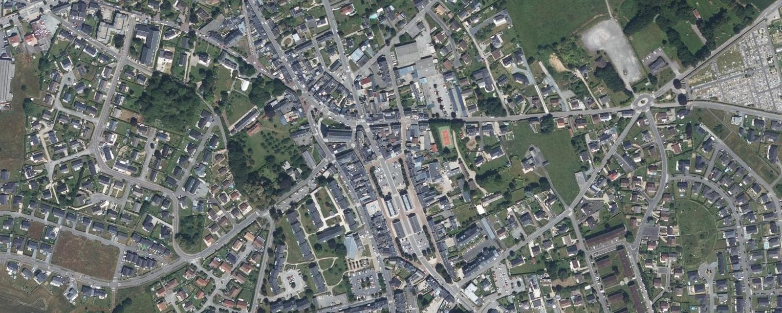 Vue aérienne de Saint-Romain-de-Colbosc (Seine-Maritime)