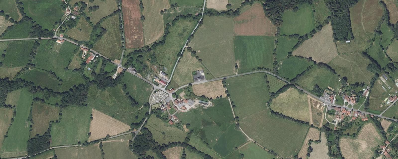 Vue aérienne de Saint-Sornin-la-Marche (Haute-Vienne)