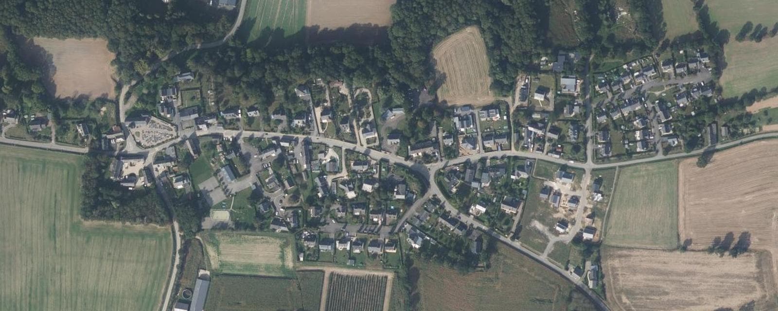 Vue aérienne de Saint-Symphorien (Ille-et-Vilaine)