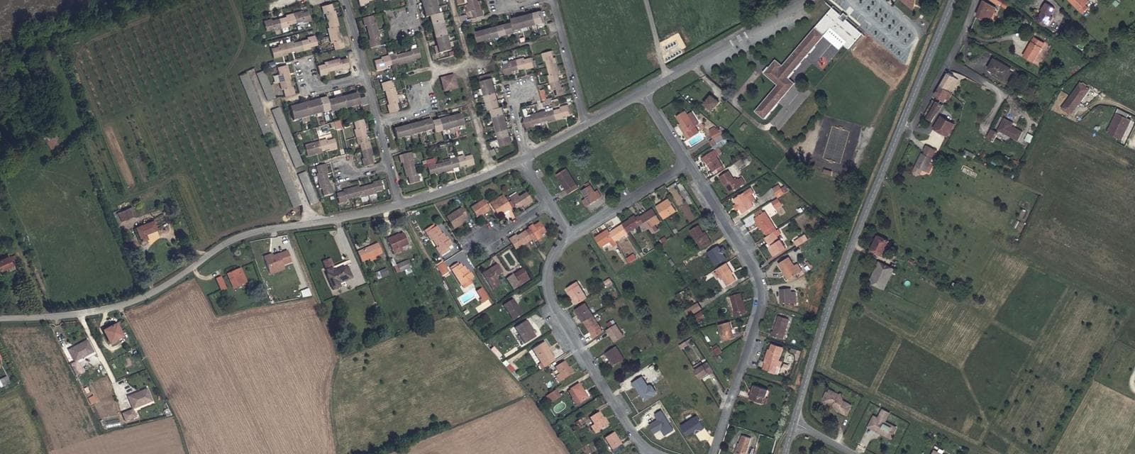 Vue aérienne de Saint-Vite (Lot-et-Garonne)