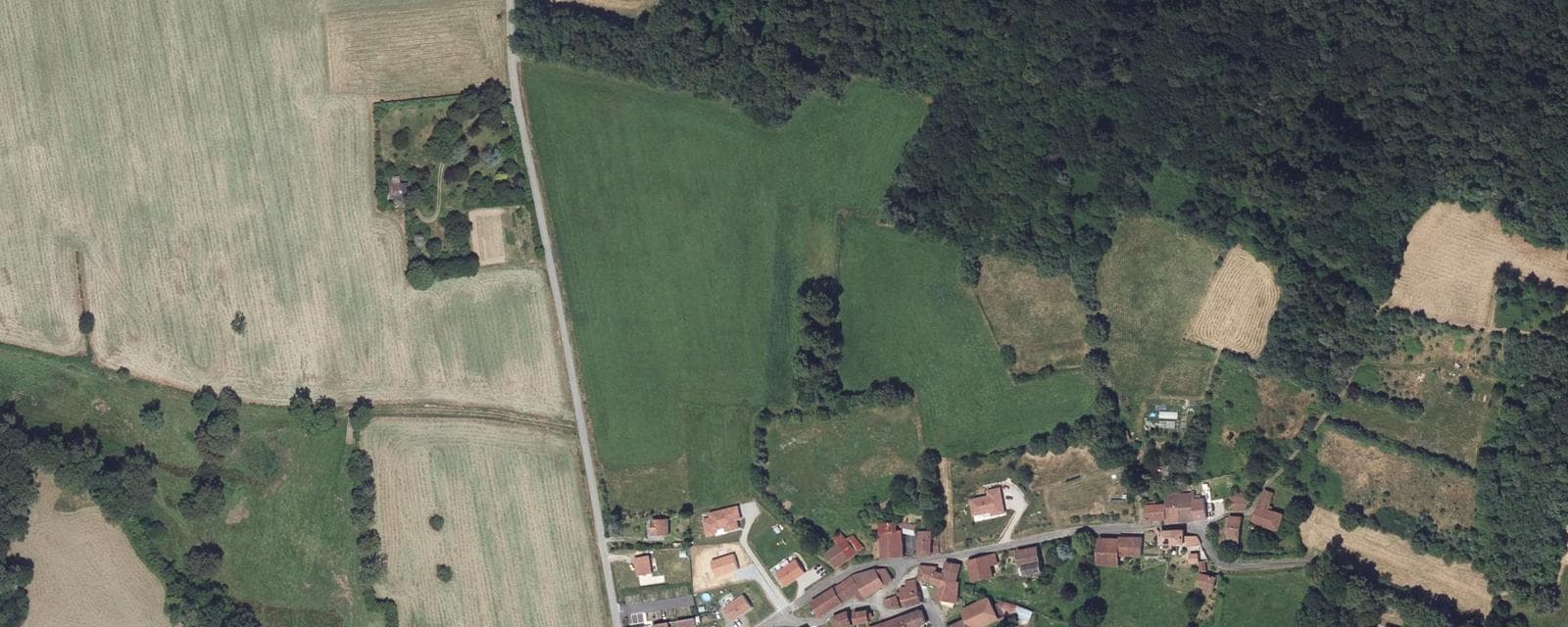 Vue aérienne de Sainte-Marie-de-Vaux (Haute-Vienne)