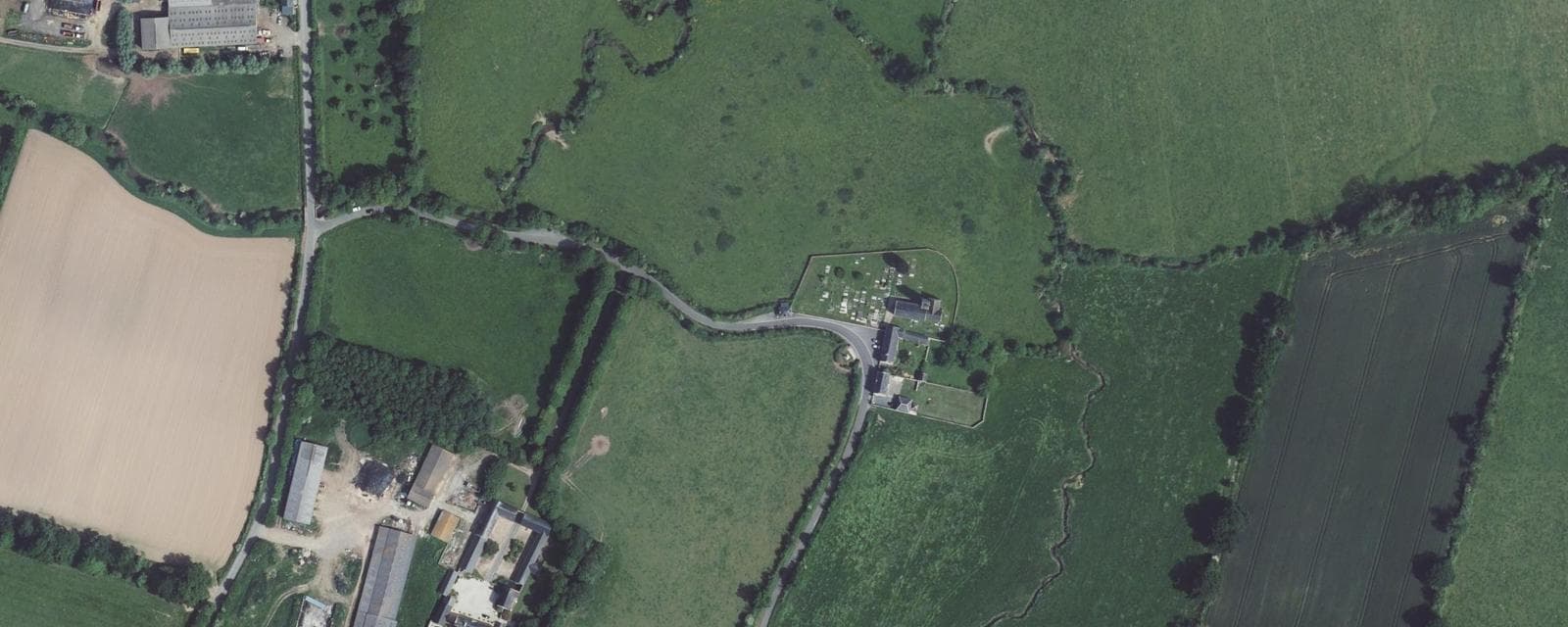 Vue aérienne de Saon (Calvados)