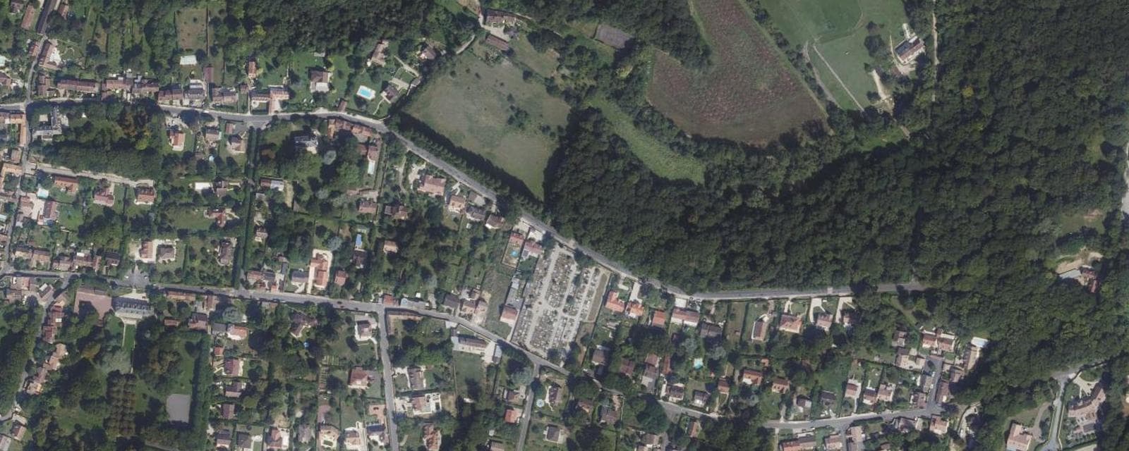 Vue aérienne de Seine-Port (Seine-et-Marne)