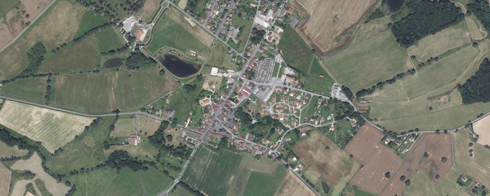 Vue aérienne de Séreilhac (Haute-Vienne)