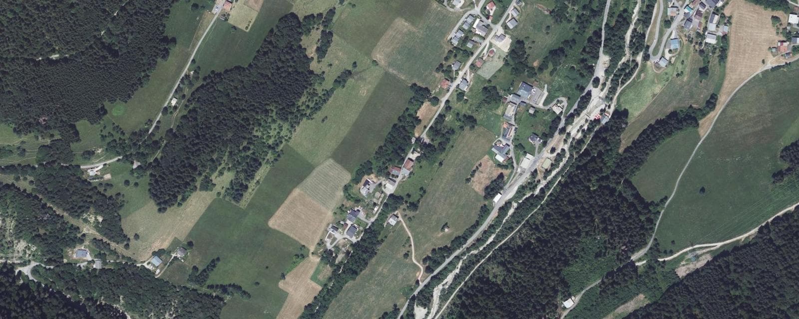 Vue aérienne de Seytroux (Haute-Savoie)