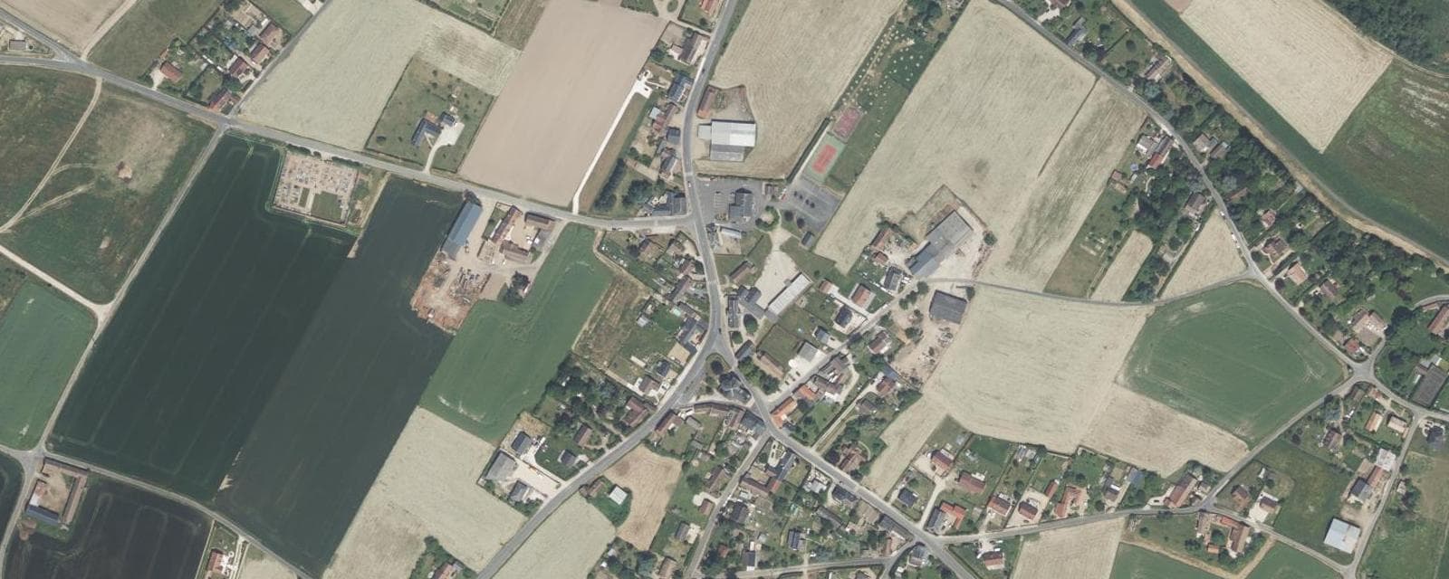 Vue aérienne de Sigloy (Loiret)