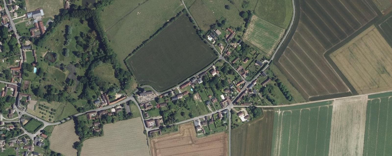 Vue aérienne de Silly-Tillard (Oise)
