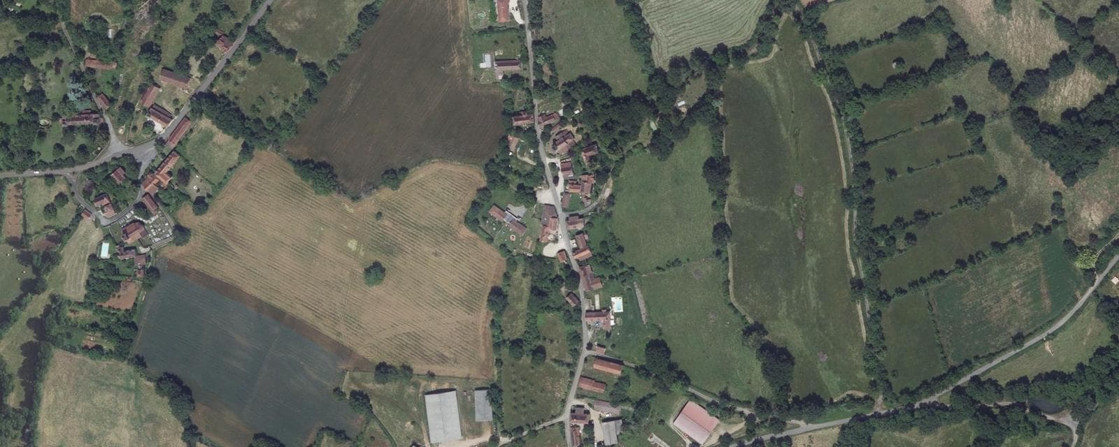 Vue aérienne de Sonac (Lot)